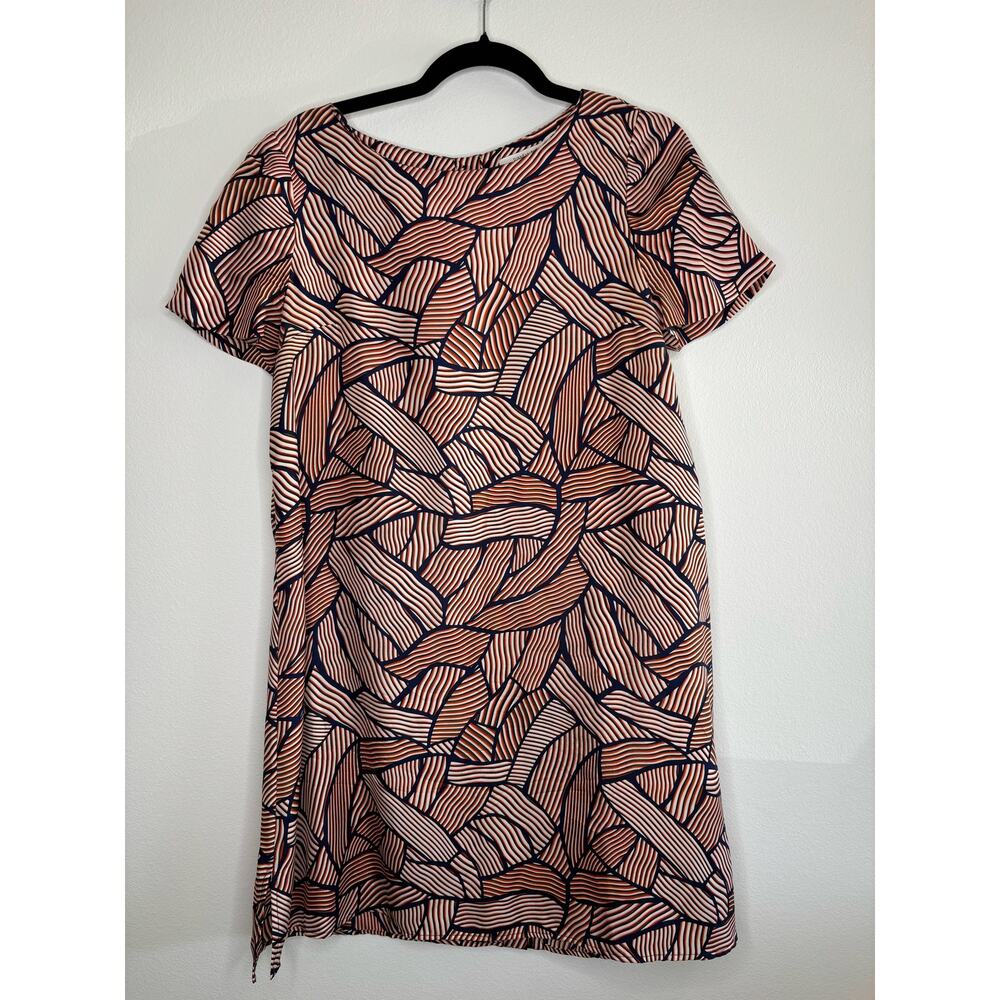 Diane Von Furstenberg, Blue and orange shift dress ￼